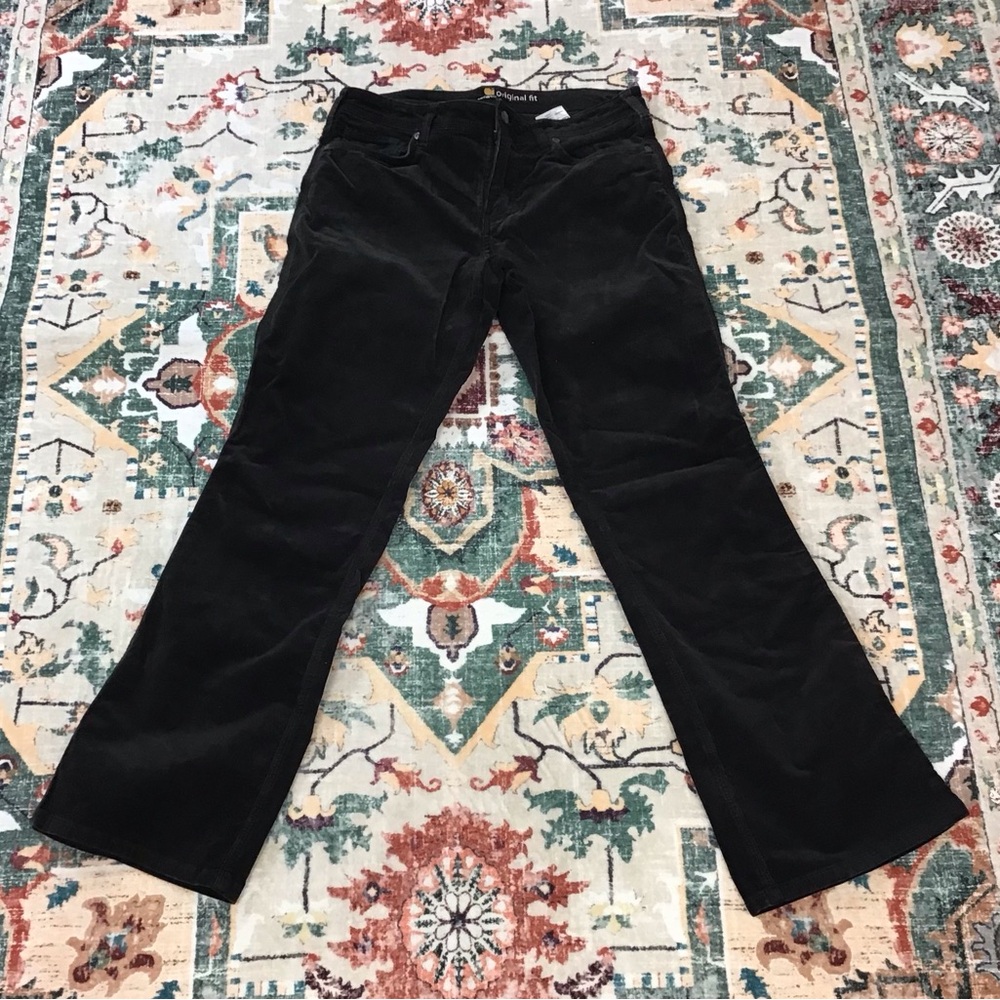 Carhartt Black Original Corduroy Pants 8 Short